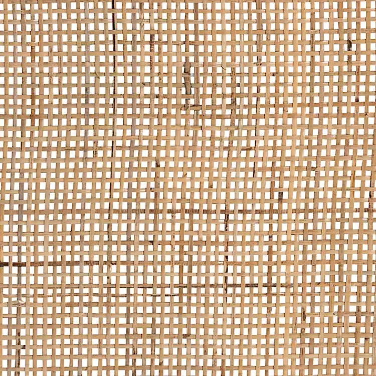 Kirklands Home Woven Rat and Mahogany Wood Nightsd Tan Hot