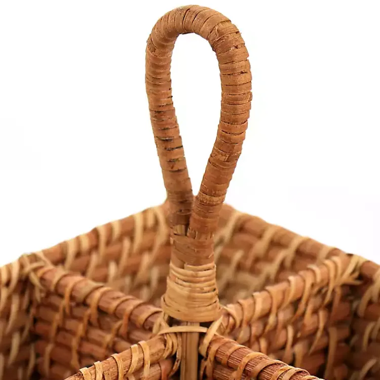 Kirklands Home Woven Rattan Martha Stewart Flatware Caddy Brown Best