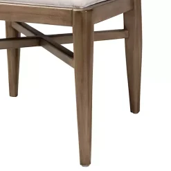 Kirklands Home Woven Rattan Modern Bohemian Dining Chair White Clearance