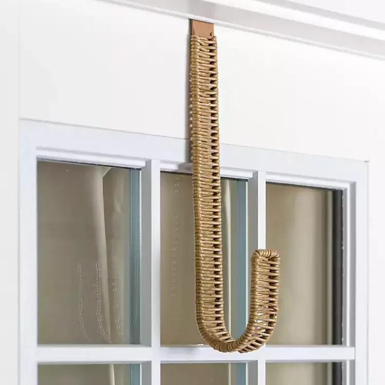 Wreaths>Kirklands Home Woven Rat Wreath Hanger Tan