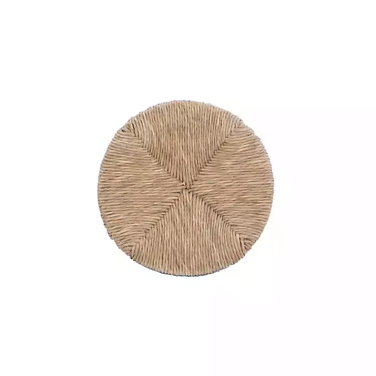 Kirklands Home Woven Seagrass Walnut Wood Swivel Counter Stool Tan Online