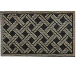 Kirklands Home Woven Wicker Pattern Doormat Clearance