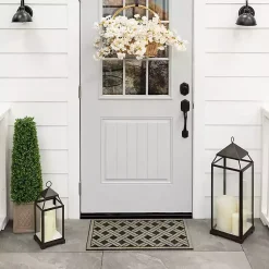 Kirklands Home Woven Wicker Pattern Doormat Clearance