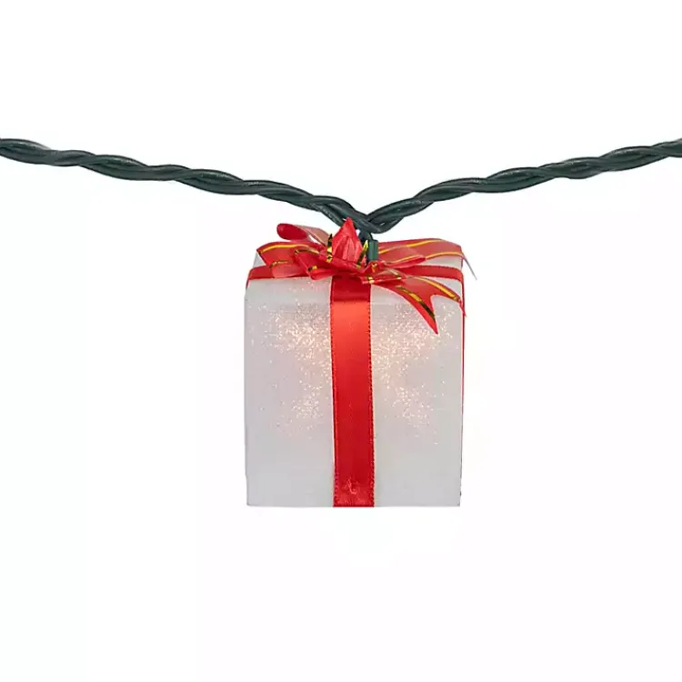 Christmas Tree Decorations>Kirklands Home Wrapped Christmas Gifts 10-pc. String Lights