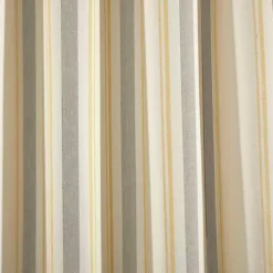 Kirklands Home Yellow & Gray Farmhouse Curtain Panel Set, 95 in. New
