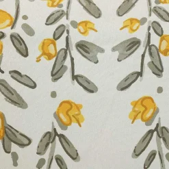 Kirklands Home Yellow & Gray Floral Outdoor Pillow Outlet