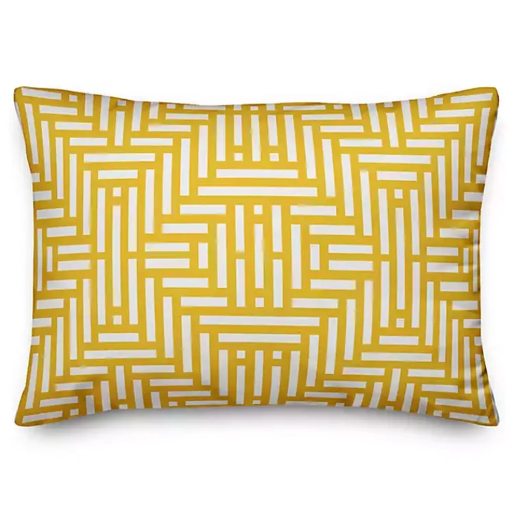 Kirklands Home Aztec Outdoor Accent Pillow Yellow Online