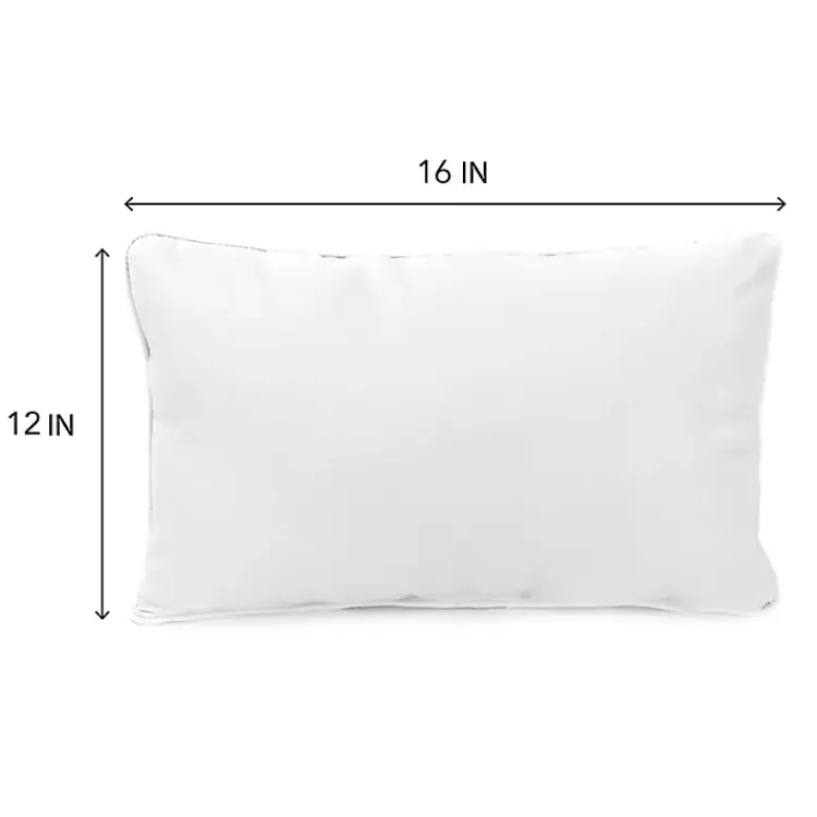 Kirklands Home Yellow Blessed Outdoor Lumbar Pillow