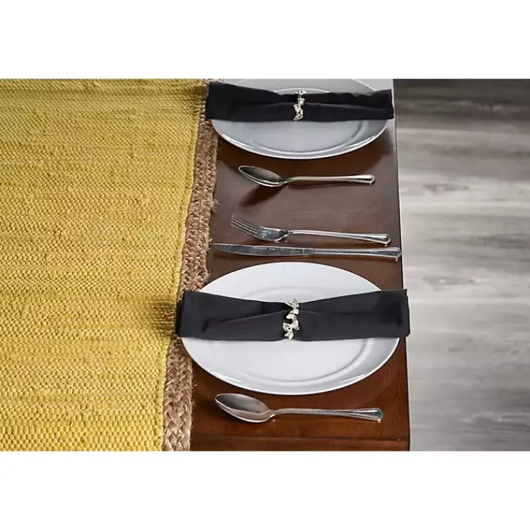 Kirklands Home Braided Jute Table Runner Yellow Best
