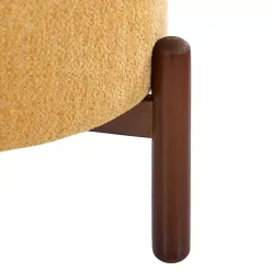 Kirklands Home Daniella Storage Ottoman Yellow Hot