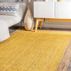 Kirklands Home Yellow Eugene Woven Area Rug, 5x8 Best