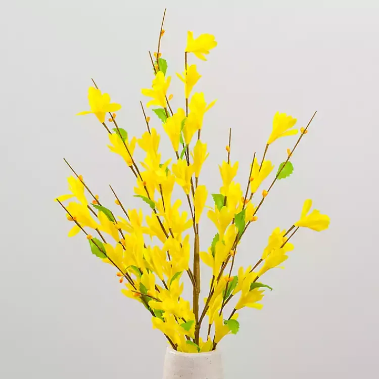 Stems & Bouquets>Kirklands Home Forsythia Stems, Set of 3 Yellow