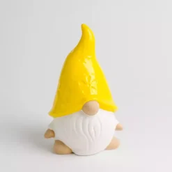 Kirklands Home Yellow Gnome Outdoor Statue Sale