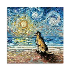 Kirklands Home Yellow Lab Beach Days Canvas Art Print Hot