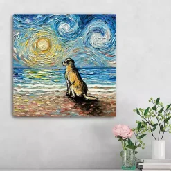 Kirklands Home Yellow Lab Beach Days Canvas Art Print Hot
