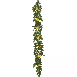 Arrangements & Greenery>Kirklands Home Yellow Lemon Leaf Garland