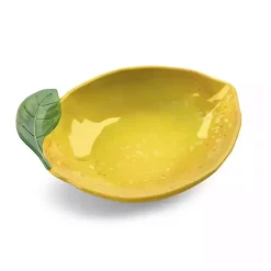 Kirklands Home Lemon Melamine Cereal Bowls, Set of 6 Yellow Clearance