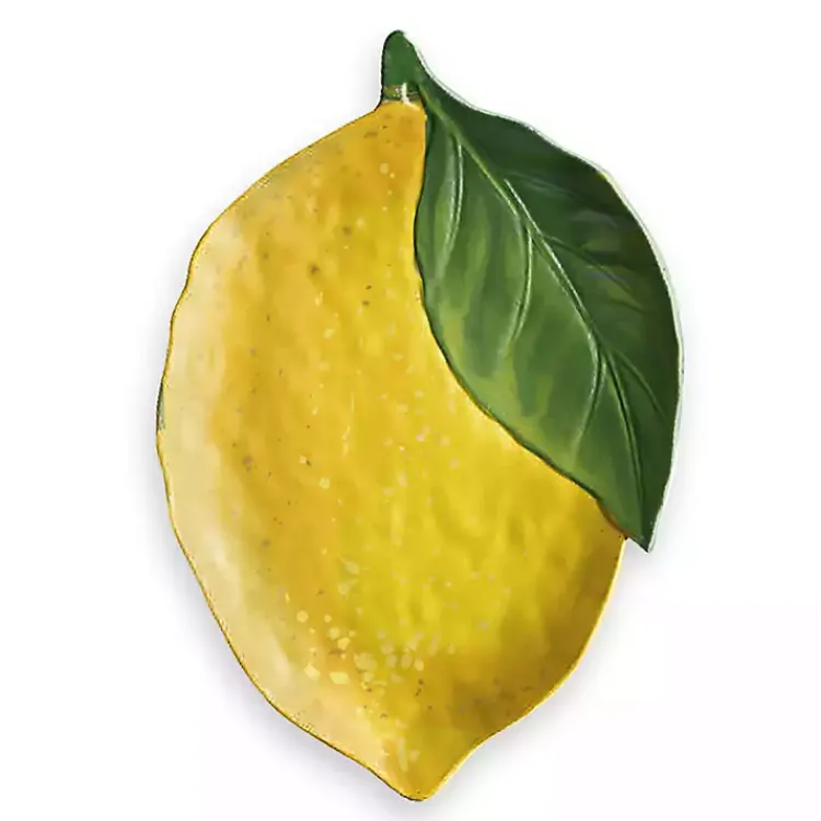 Kirklands Home Lemon Melamine Serving Platter Yellow Online