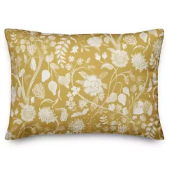 Kirklands Home Yellow Marigold Outdoor Lumbar Pillow Online