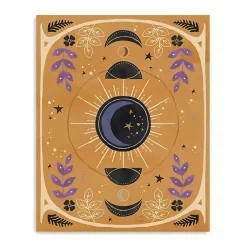 Halloween>Kirklands Home Yellow Moon Phases Canvas Art Print