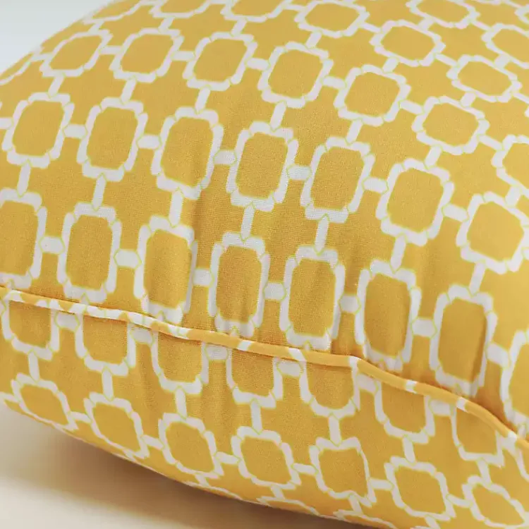 Kirklands Home Pattern Outdoor Pillows, Set of 2 Yellow Best