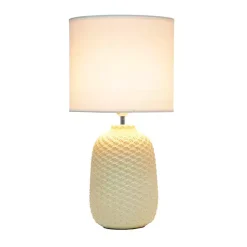 Kirklands Home Purled Ceramic Table Lamp Yellow Online