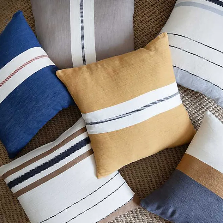Pillows>Kirklands Home Single Stripe Pillow Yellow