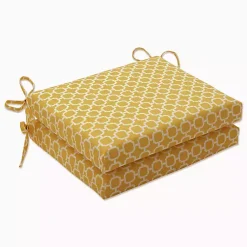 Kirklands Home Square Outdoor Seat Cushions, Set of 2 Yellow Best