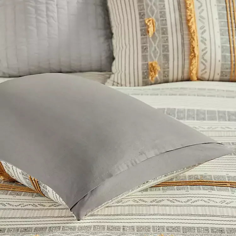 Kirklands Home Yellow Striped 3-pc. Full/Queen Comforter Set New