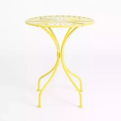 Kirklands Home Sunburst Metal 3-pc. Outdoor Bistro Set Yellow Sale