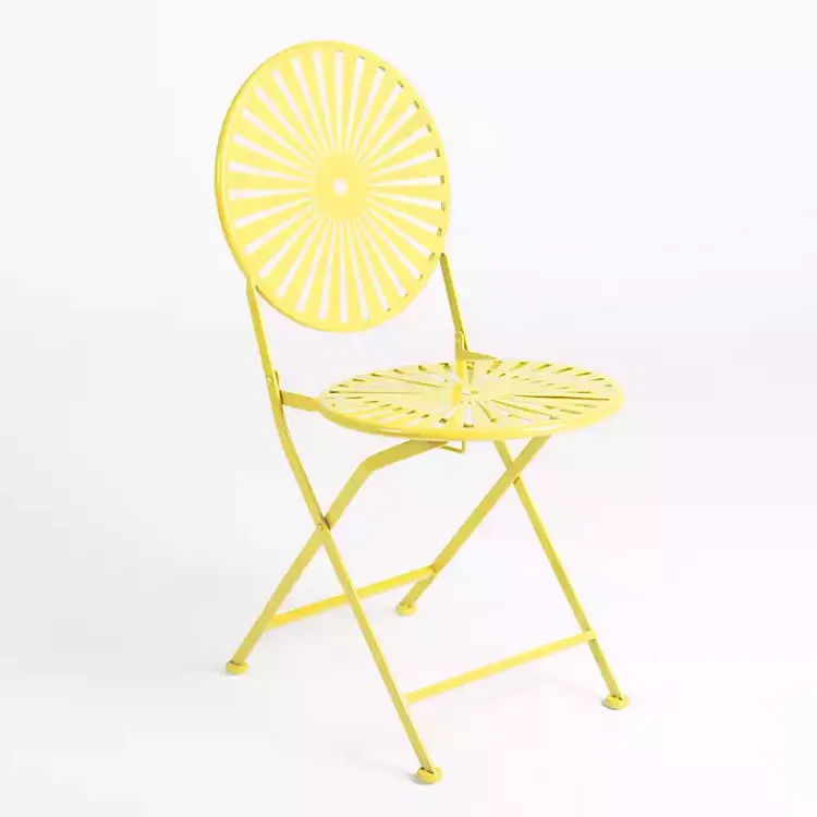 Kirklands Home Sunburst Metal 3-pc. Outdoor Bistro Set Yellow Sale