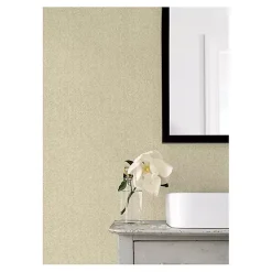 Kirklands Home Textured Cross Woven Peel & Stick Wallpaper Yellow Outlet