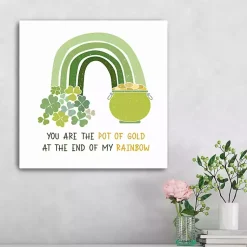 St Patricks Day Decorations>Kirklands Home You Are the Pot of Gold Canvas Art Print