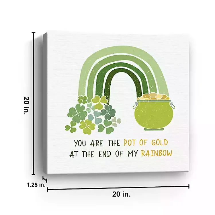 St Patricks Day Decorations>Kirklands Home You Are the Pot of Gold Canvas Art Print