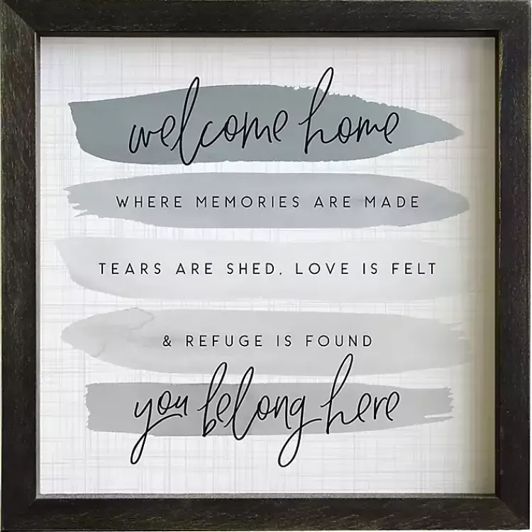 Kirklands Home You Belong Here Wall Plaque Gray Sale