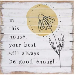 Kirklands Home Your Best Will Always Be Good Enough Wall Plaque New