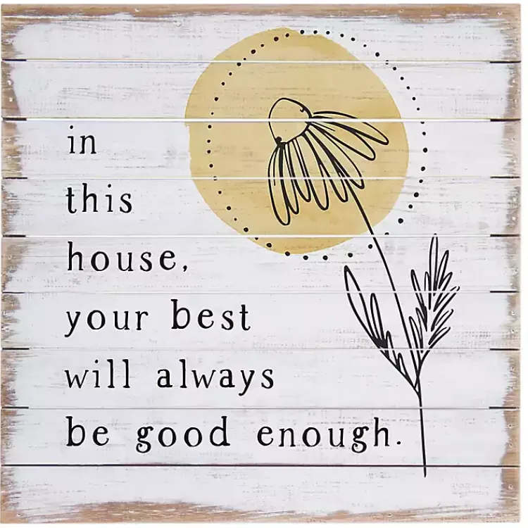 Kirklands Home Your Best Will Always Be Good Enough Wall Plaque New