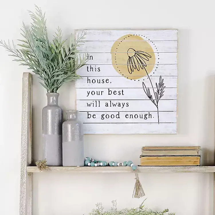 Kirklands Home Your Best Will Always Be Good Enough Wall Plaque New