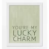 St Patricks Day Decorations>Kirklands Home You're My Lucky Charm Framed Canvas Art Print
