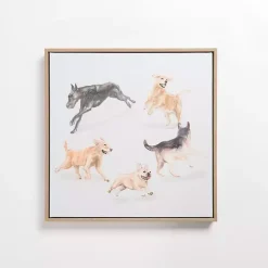 Kirklands Home Zoomie Dogs Framed Canvas Art Print Best